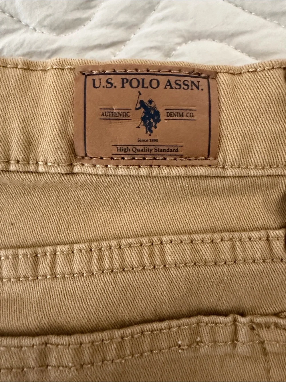 Tan U.S. Polo Assn. straight leg pants size 8